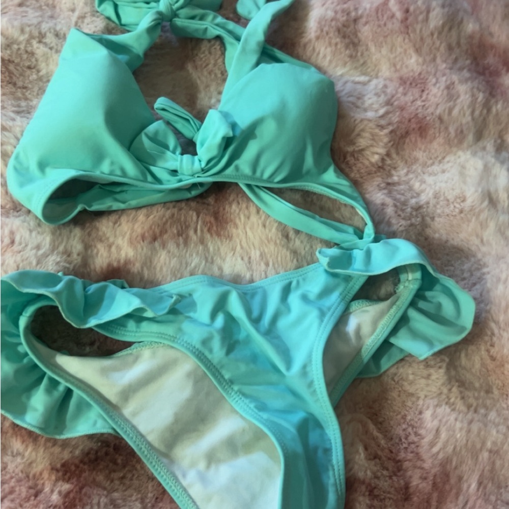Mint Green Bikini Set